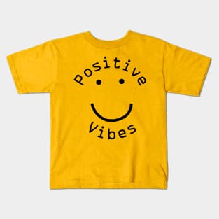 Positive Vibes Smiley Face Kids T-Shirt